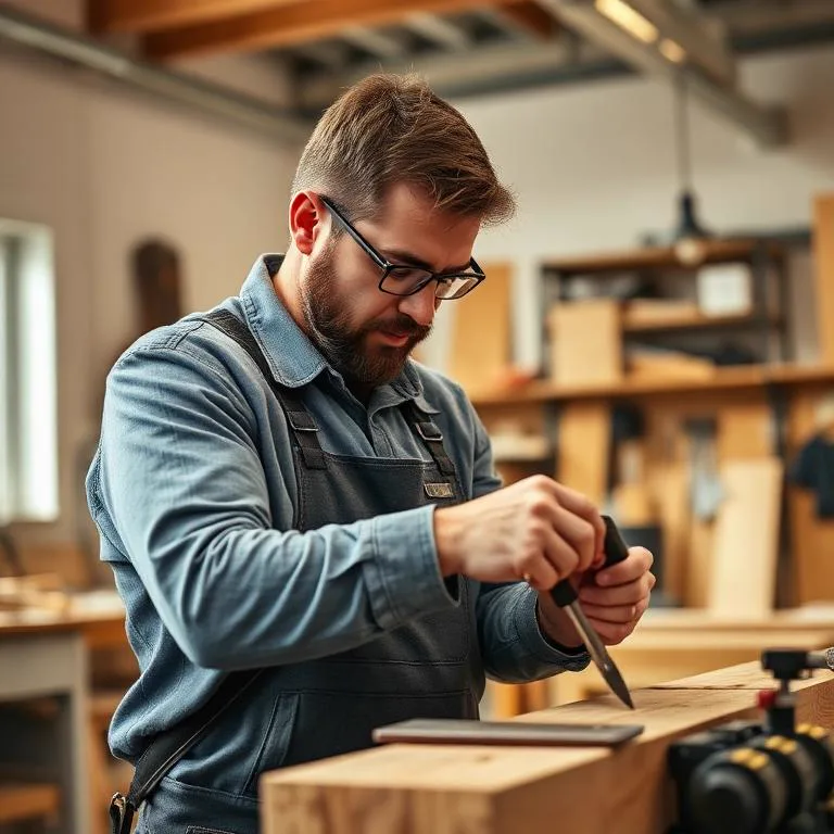 Website für Handwerker mit Leistungen, Referenzen und Anfrageformular. Handwerker bei der Arbeit in der Werkstatt – professionelle Webseite für Handwerksbetriebe aus Köln